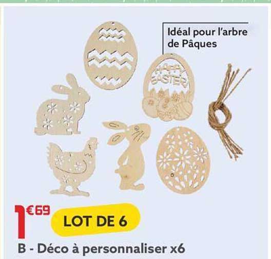 déco à personnaliser x 6