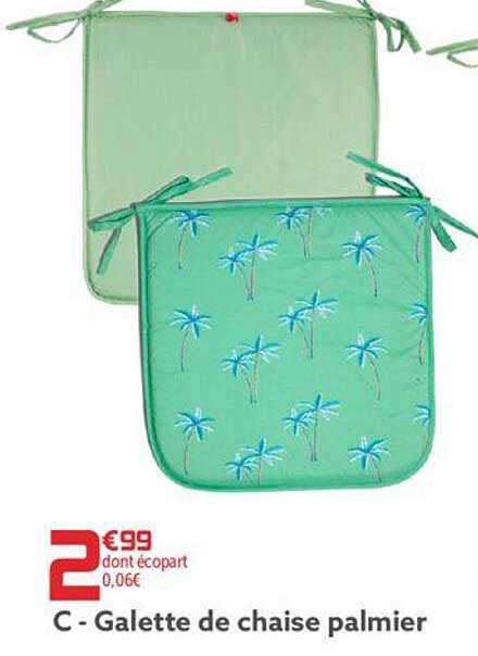 Galette De Chaise Palmier