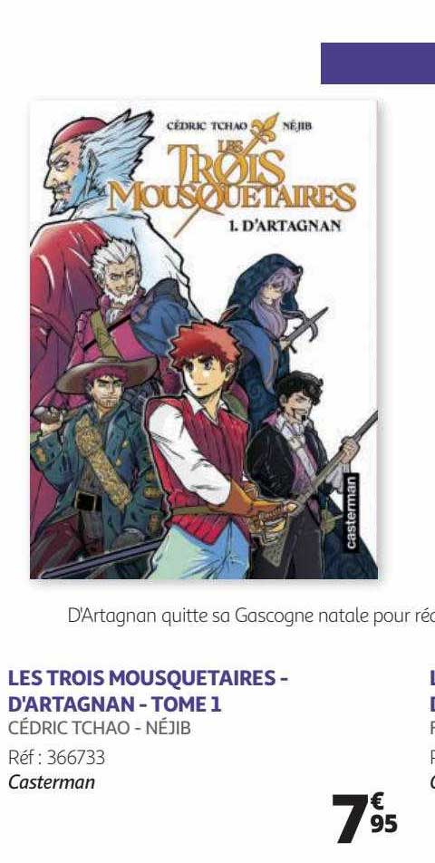 les trois mousquetaires - d'artagnan - tome 1 - cédric tchao - néjib