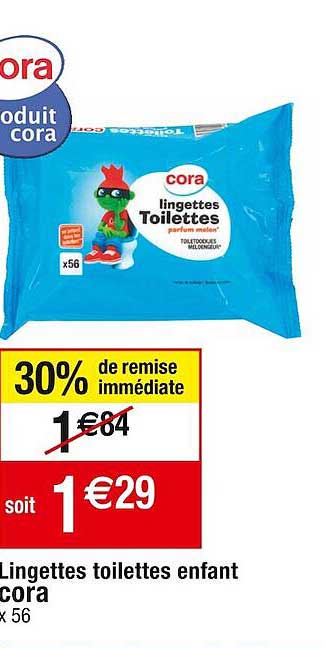 Lingettes Toilettes Enfant Cora