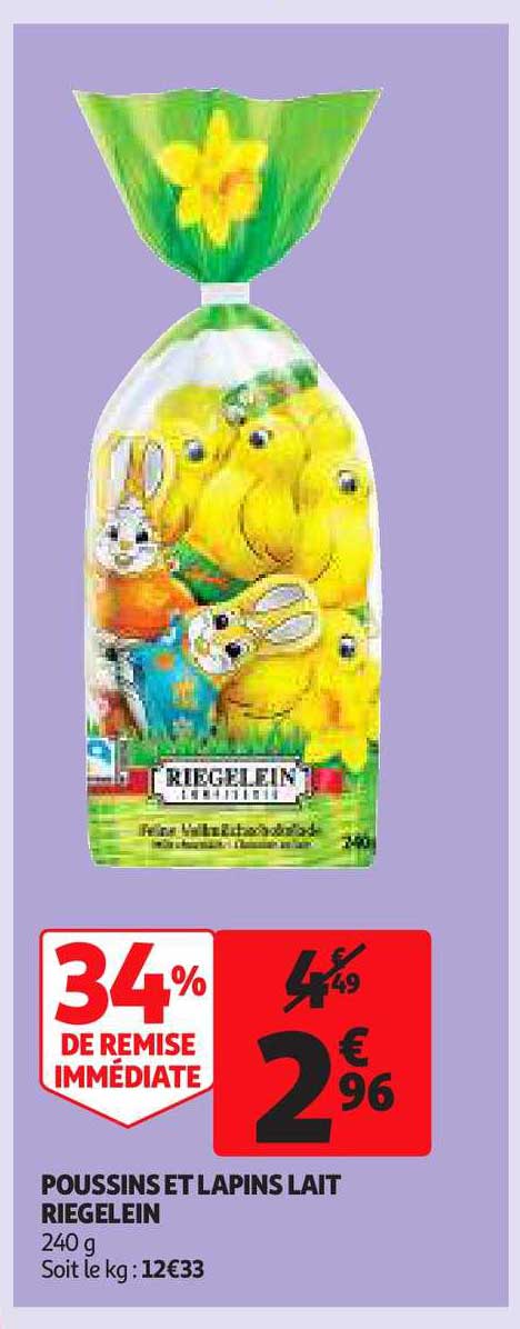 Poussins Et Lapins Lait Riegelein