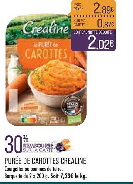 Purée De Carottes Créaline