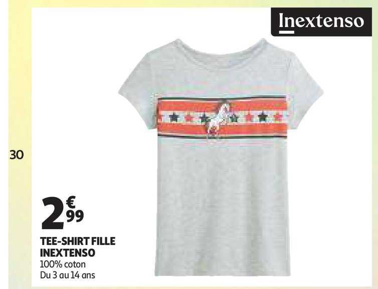 tee-shirt fille inextenso