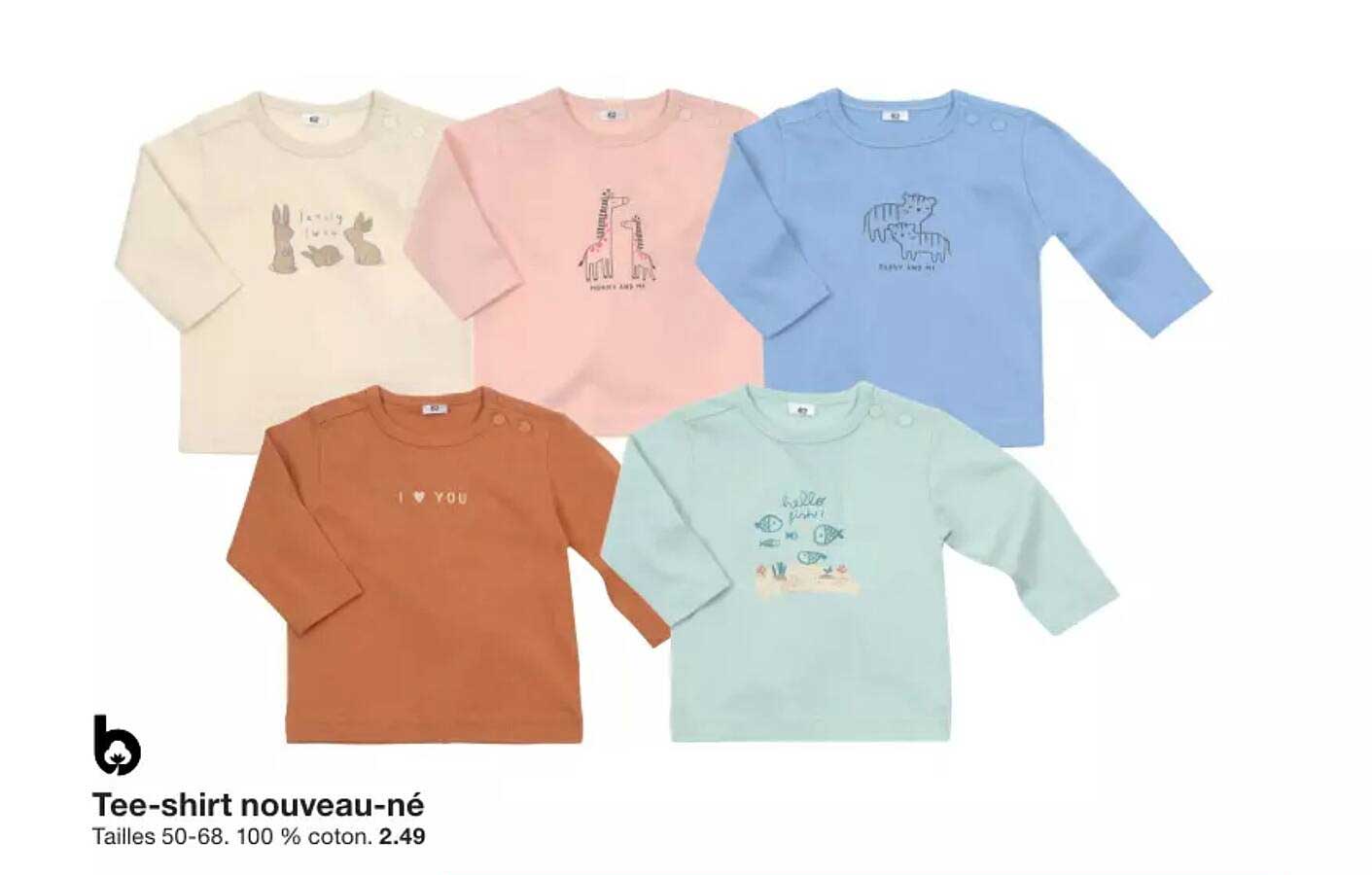 tee-shirt nouveau-né