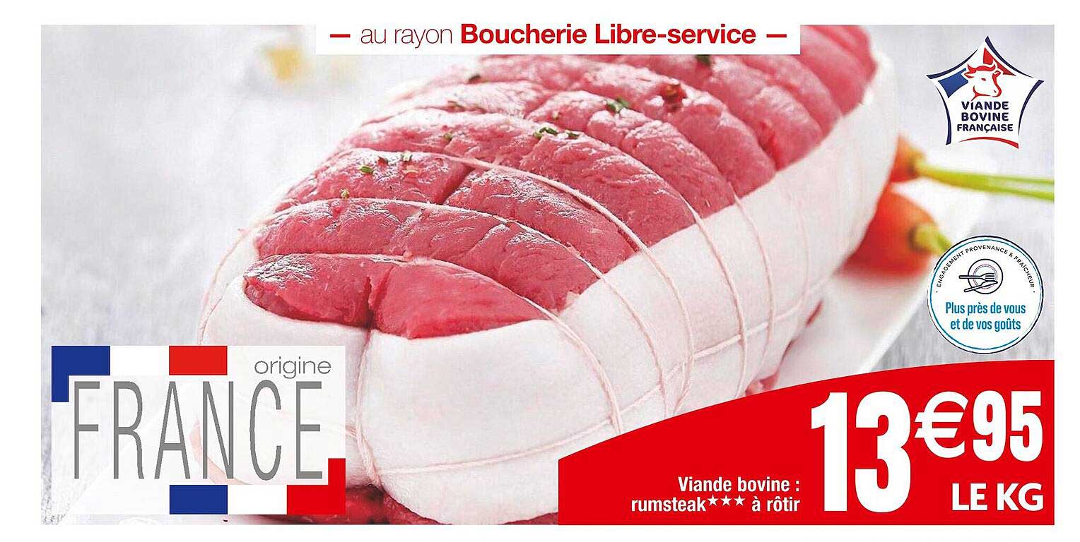viande bovine : rumsteak***à rôtir