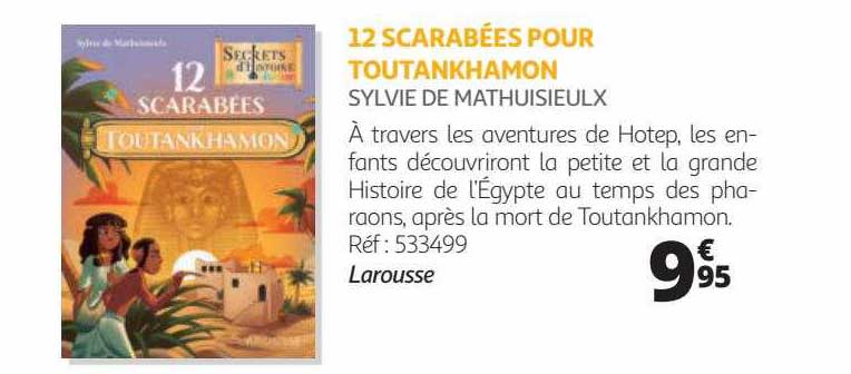 12 scarabées pour toutankhamon - sylvie de mathuisieulx