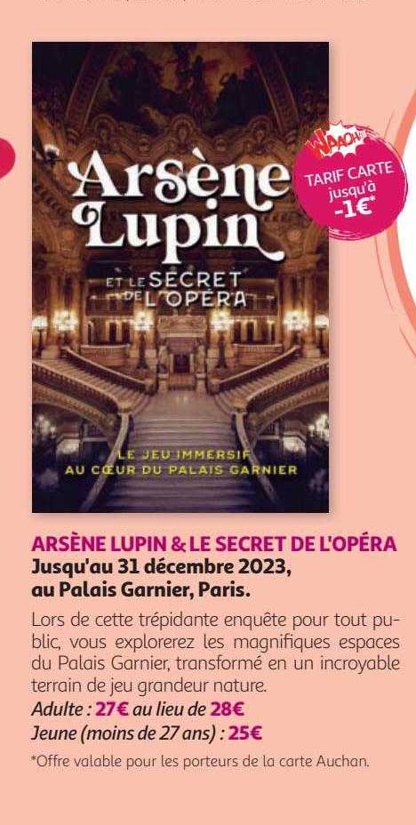 arsène lupin & le secret de l'opéra