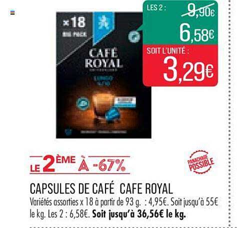 Capsules De Café Café Royal