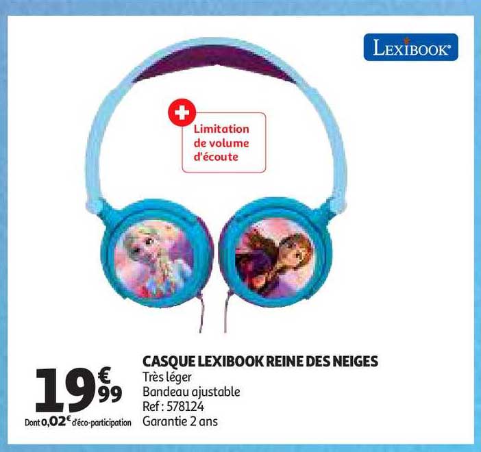 casque lexibook reine des neiges