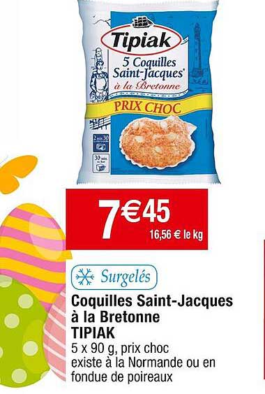 coquilles saint-jacques à la bretonne tipiak