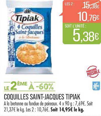 coquilles saint-jacques tipiak