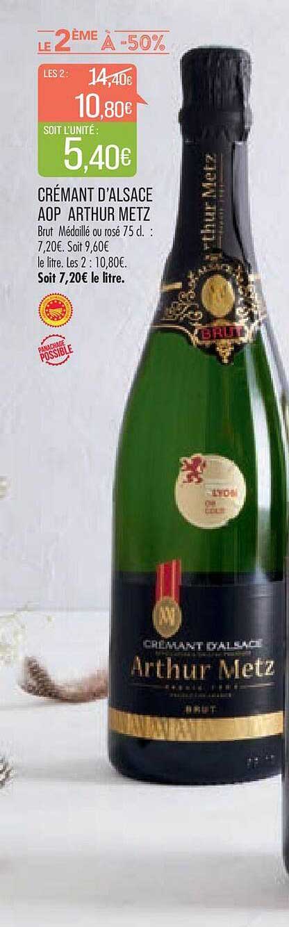 crémant d'alsace aop arthur metz