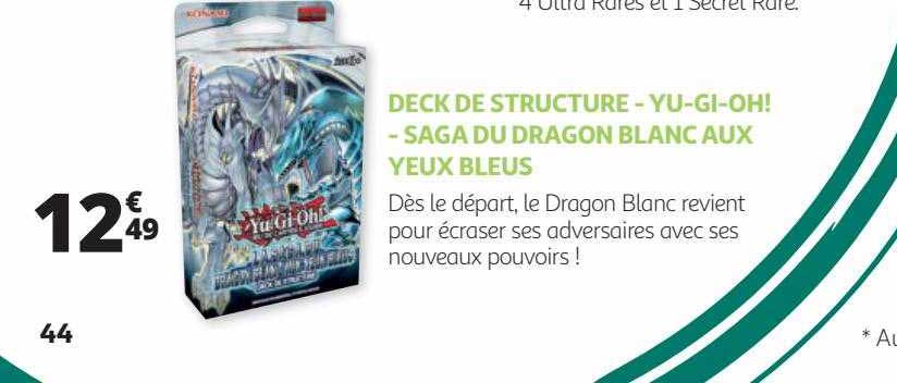 deck de structure - yu-gi-oh! - saga du dragon blanc aux yeux bleus