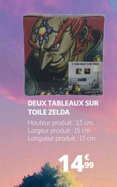 deux tableaux sur toile zelda