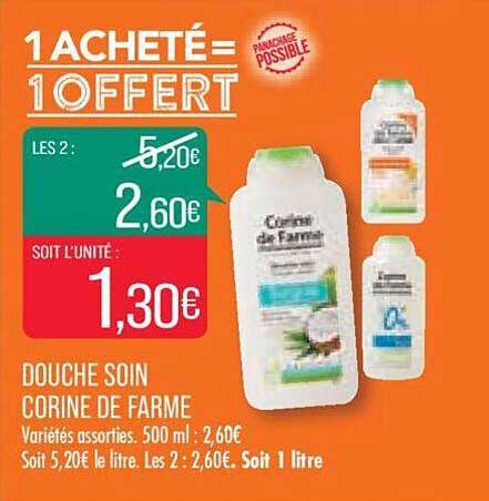 douche soin corine de farme