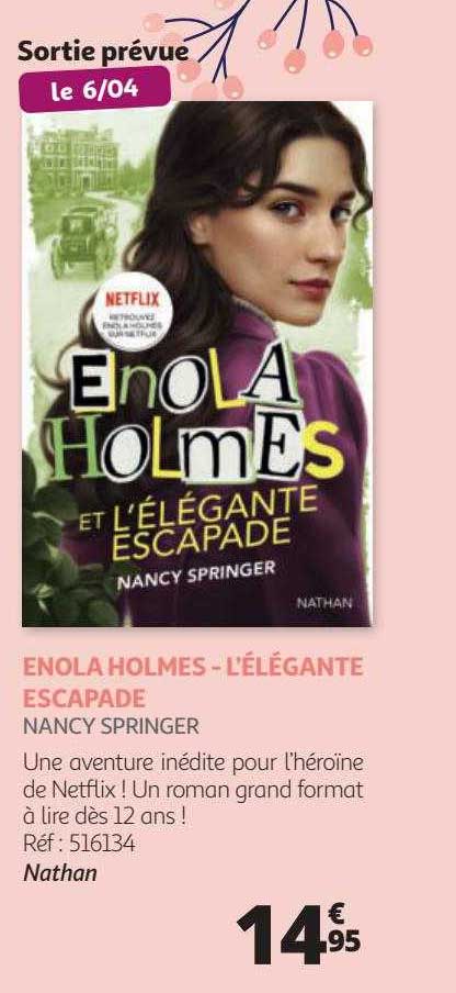 enola holmes - l'élégante escapade - nancy springer