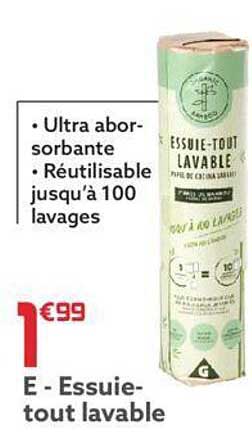 essuie-tout lavable