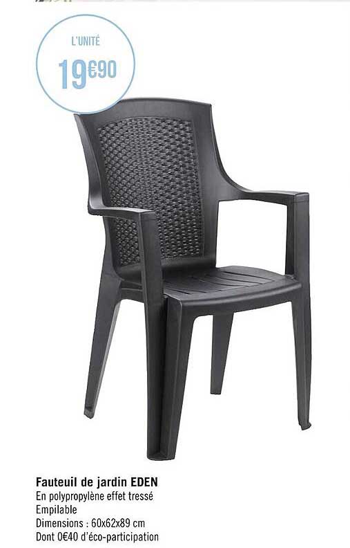 fauteil de jardin eden