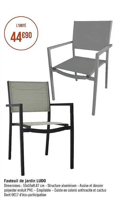 fauteil de jardin ludo