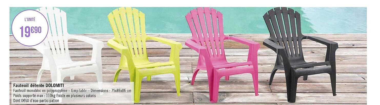 fauteuil détente dolomiti