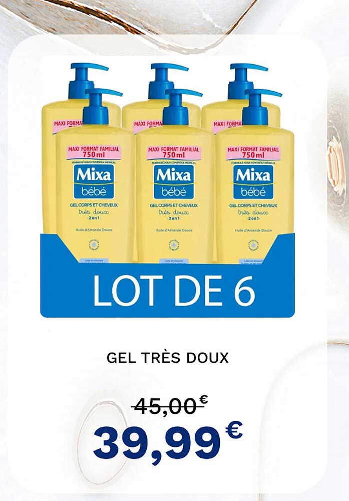 gel très doux mixa bébé