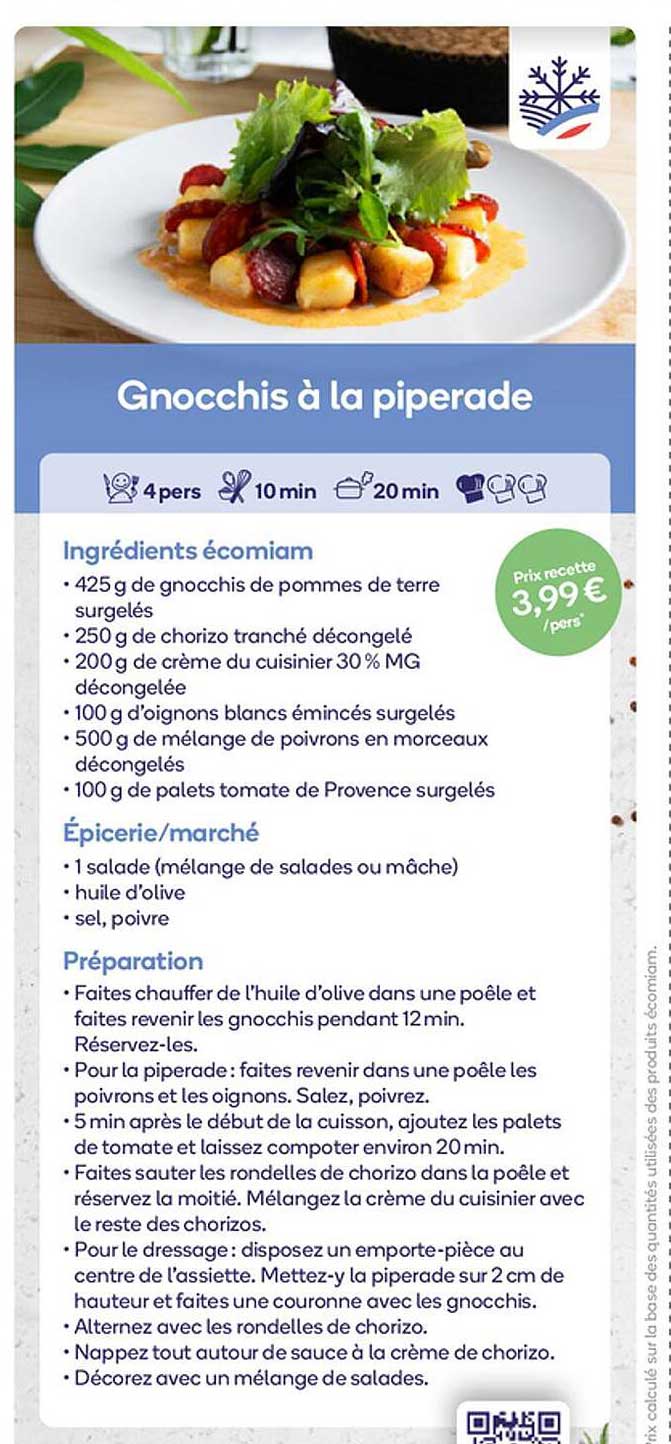 gnocchis à la piperade