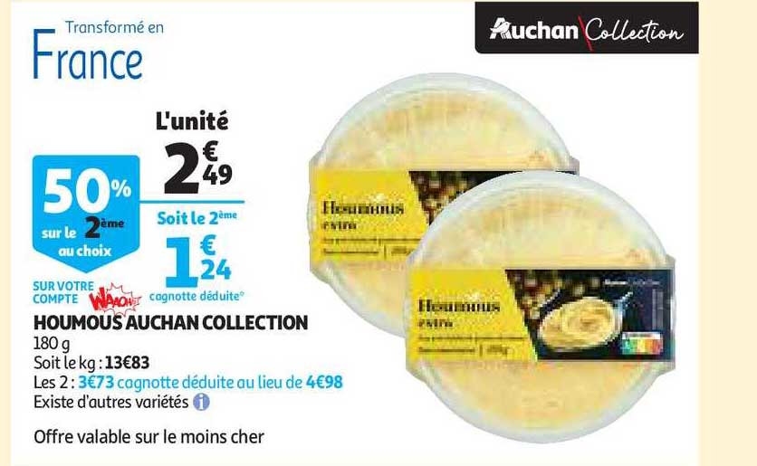 Houmous Auchan Collection