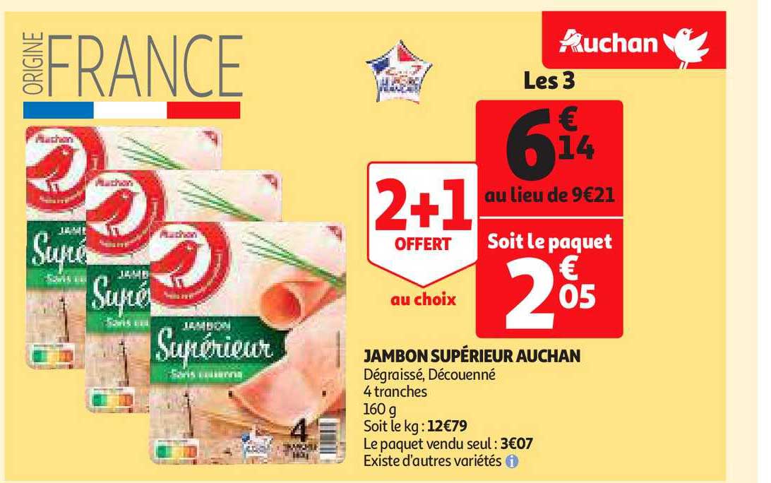 Jambon Supérieur Auchan