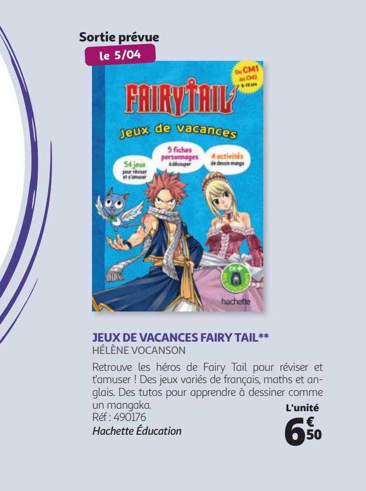 jeux de vacances fairy tail - hélène vocanson