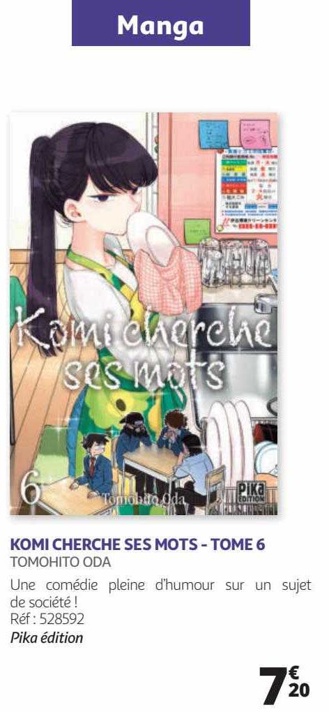 komi cherche ses mots - tome 6 - tomohito oda
