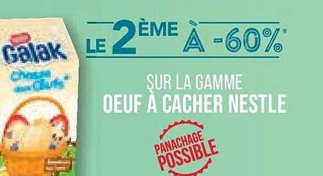 la gamme œuf à cacher nestlé