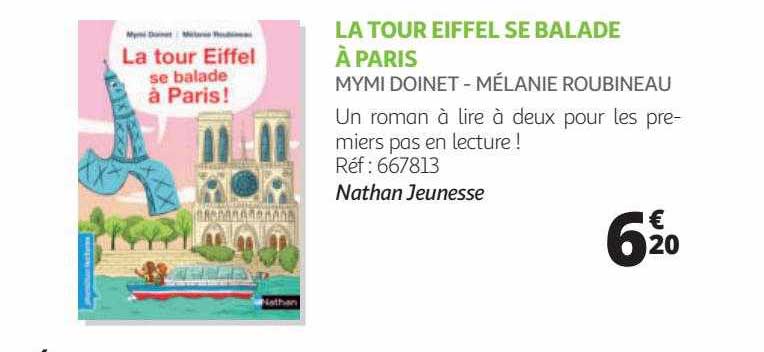 la tour eiffel se balade à paris - mymi doinet - mélanie roubineau