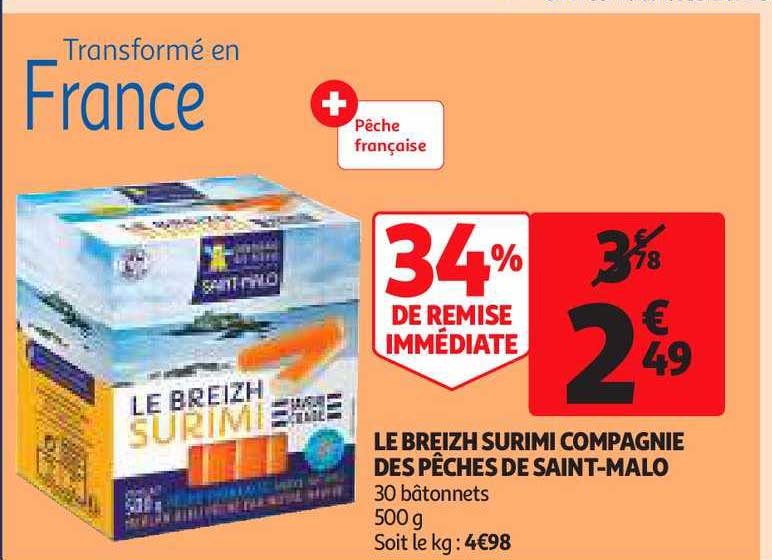 le breizh surimi compagnie des pêches de saint-malo
