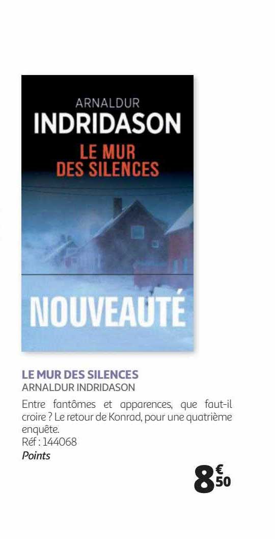 le mur des silences - arnaldur indridason