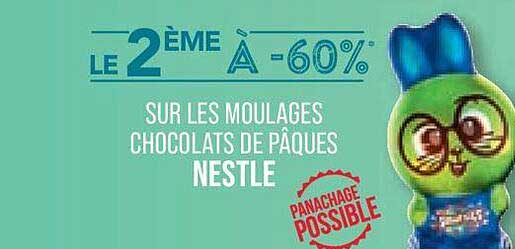 les moulages chocolats de pâques nestlé
