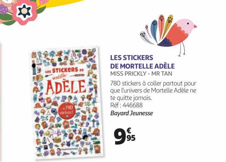 les stickers de mortelle adèle - miss prickly - mr tan
