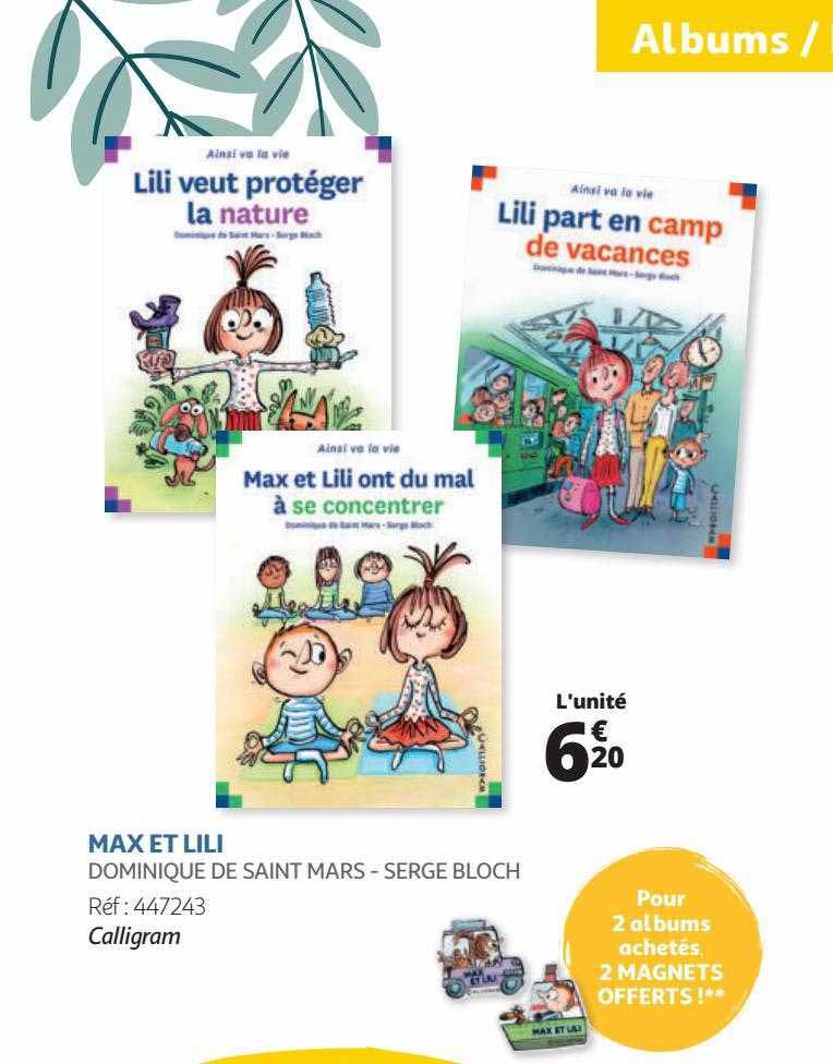 max et lili - dominique de saint mars - serge bloch