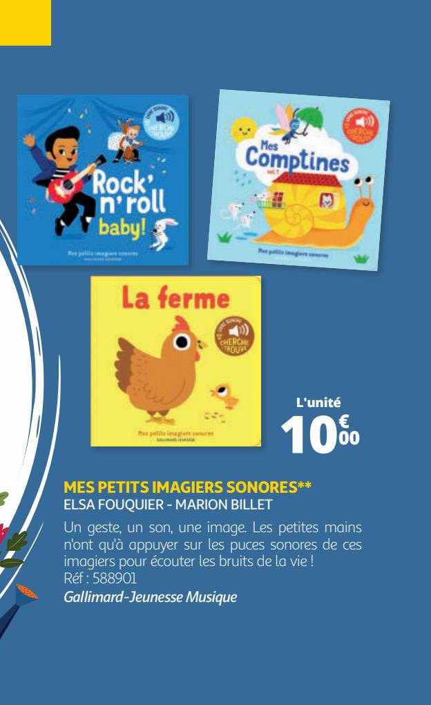 mes petits imagiers sonores - elsa fouquier - marion billet