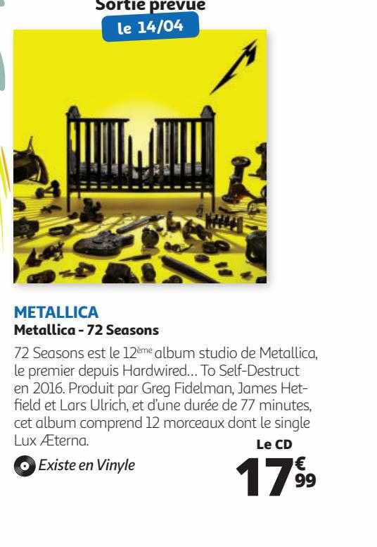 metallica - 72 seasons