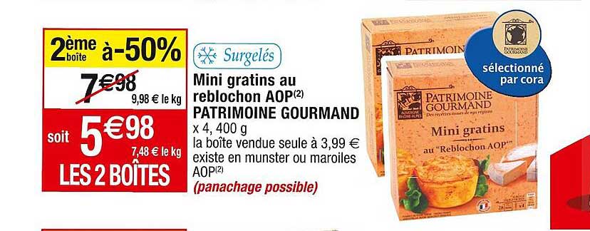 mini gratins au reblochon aop patrimoine gourmand