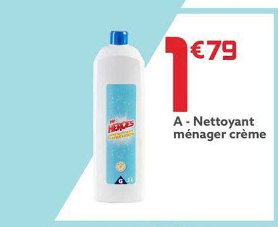 nettoyant ménager crème my heroes