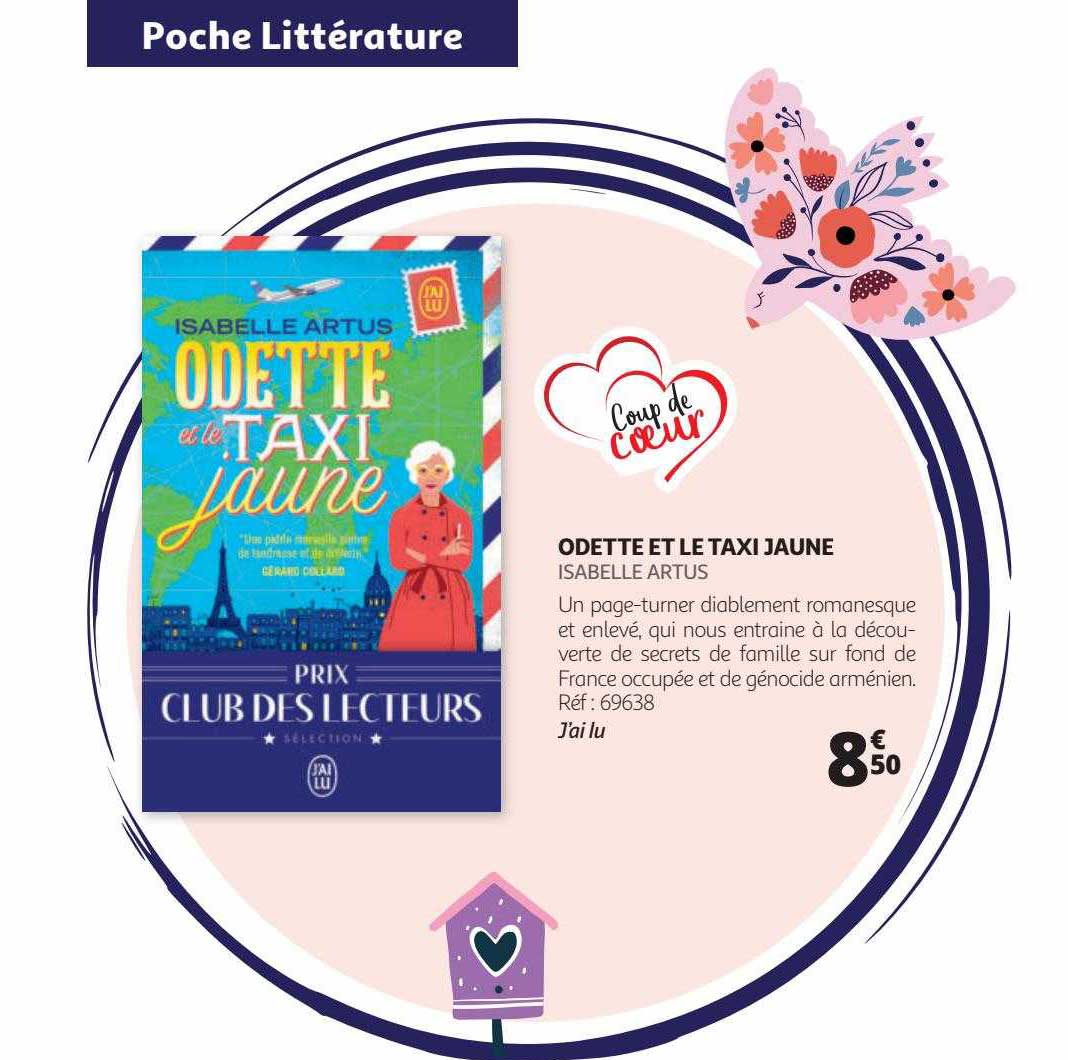 odette et le taxi jaune - isabelle artus