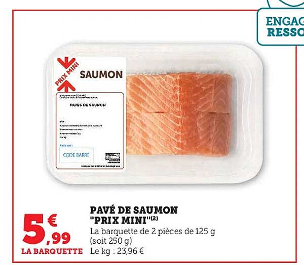 pavé de saumon "prix mini"
