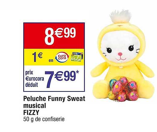 peluche funny sweat musical fizzy