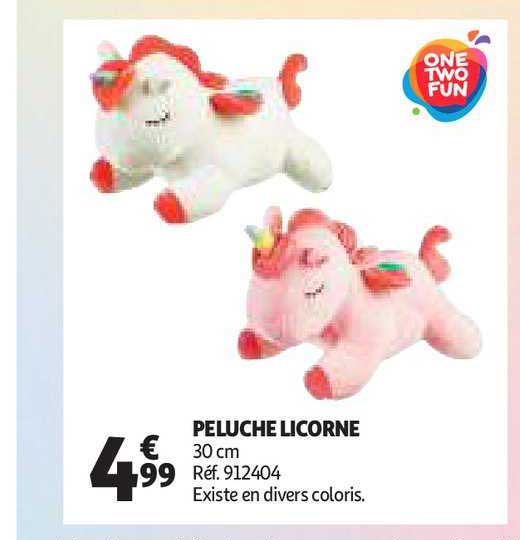peluche licorne one two fun