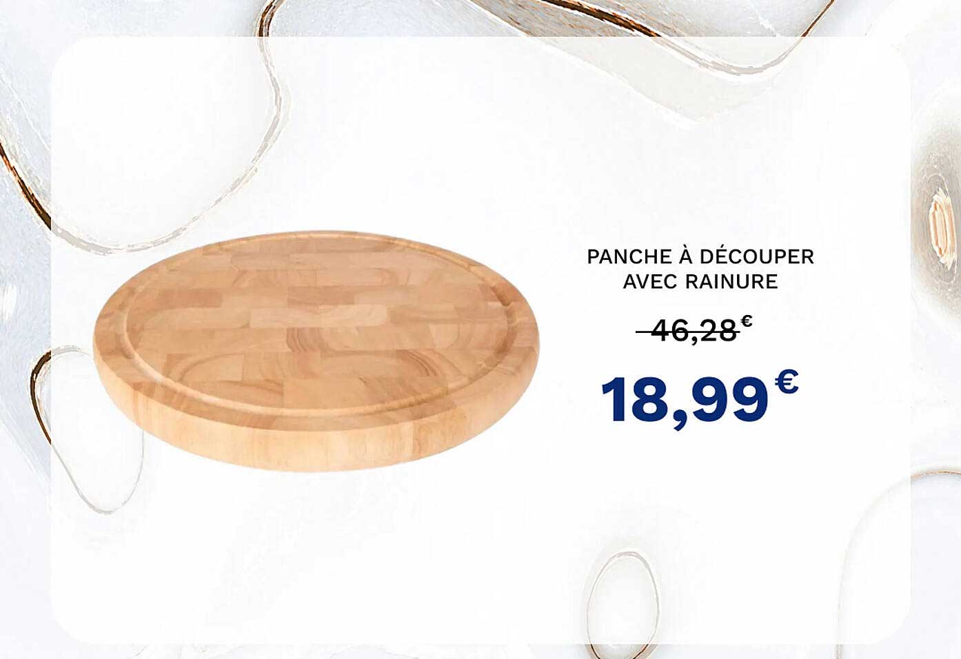 planche à découper avec rainure