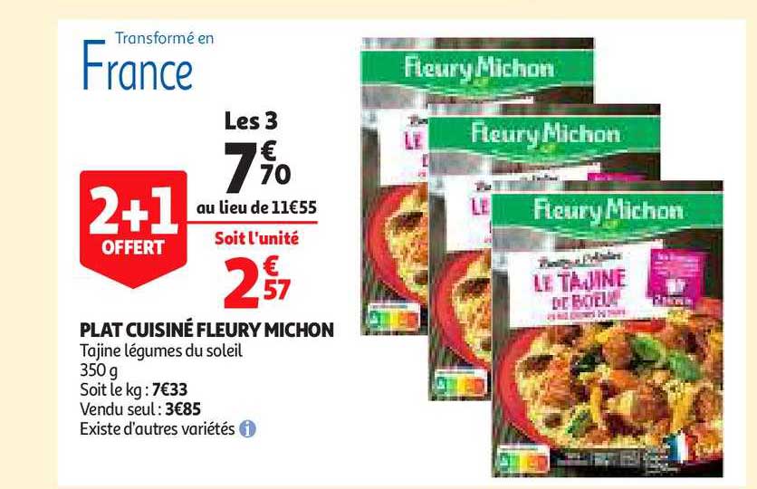 plat cuisiné fleury michon