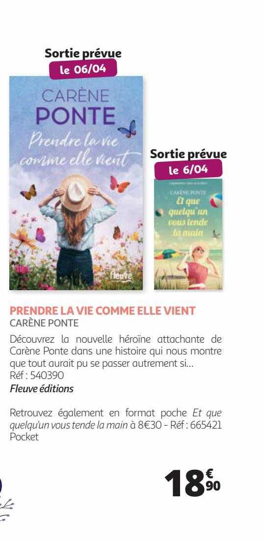 prendre la vie comme elle vient - carène ponte