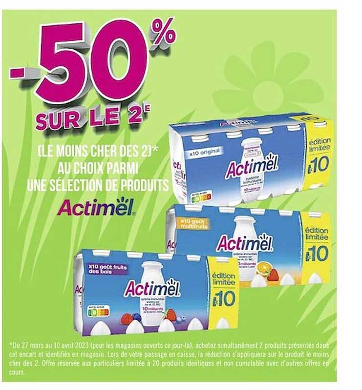 Produits Actimel