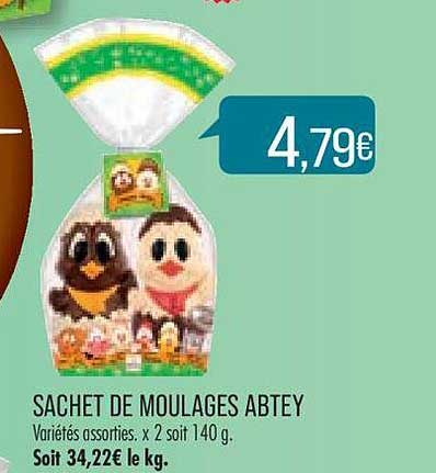 sachet de moulages abtey